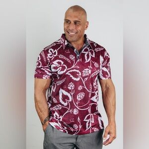 Oahu Golf "LOCAL HOPS" BURGUNDY OGA
MEN'S POLO